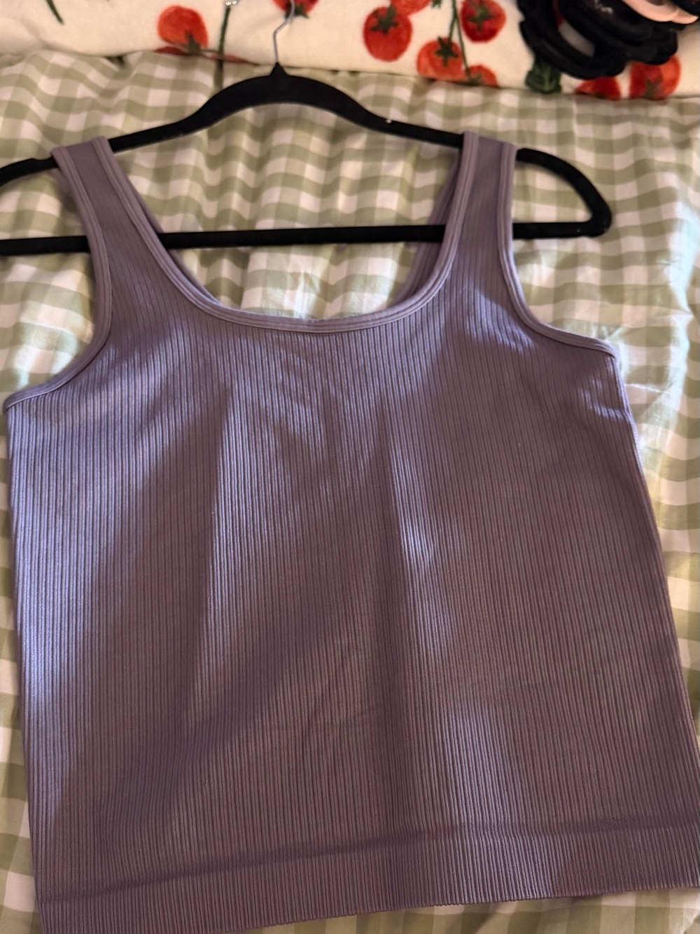 a new day Lavender Ribbed Scoop Neck Tank